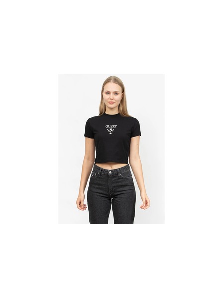 Guess Jeans Dámsky čierny crop top kcdh1 Guess jeans