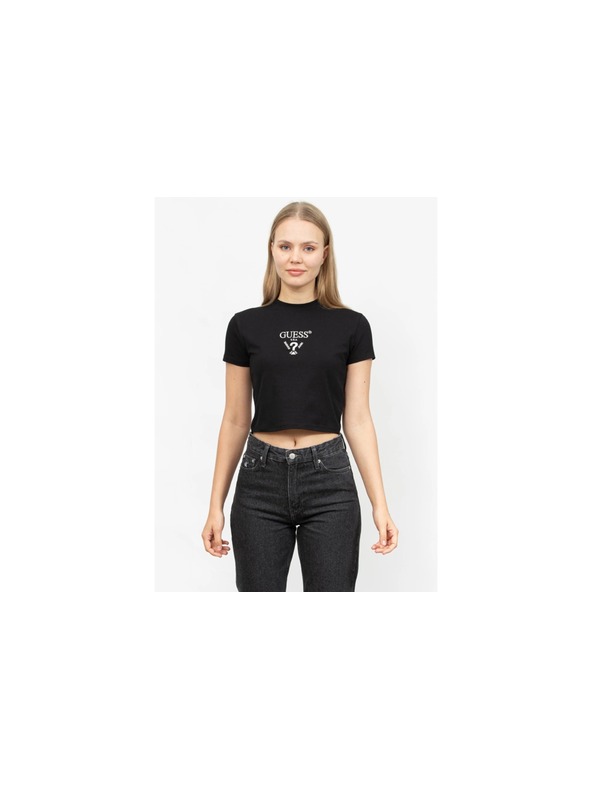 Guess Jeans Dámsky čierny crop top kcdh1 Guess jeans