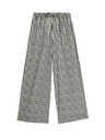 Marks & Spencer Geometrická kalhotová sukně se širokými nohavicemi Marks & Spencer černá