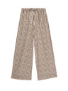 Marks & Spencer Geometrická kalhotová sukně se širokými nohavicemi Marks & Spencer hnědá