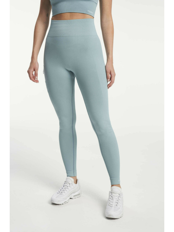 Tenson dámské bezešvé funkční elasťáky TENSON Seamless Tights W světle modré