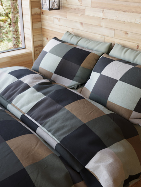 Kvalitex Francouzské povlečení viskóza WOODY collection 200x200, 70x90cm DION