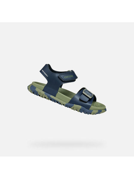 Geox Modré chlapecké sandály Geox Fusbetto