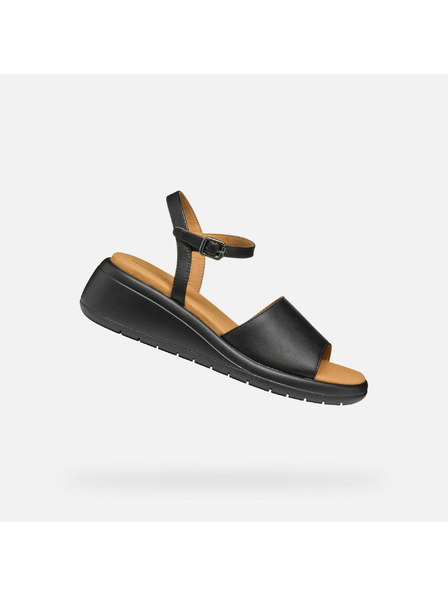 Geox Černé dámské sandály Geox Meliconia