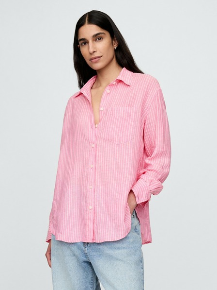 GAP Lněná oversize košile Big Shirt GAP