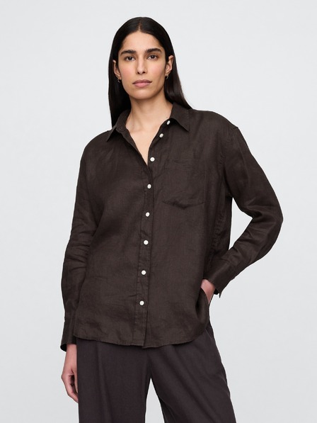 GAP Lněná oversize košile Big Shirt GAP