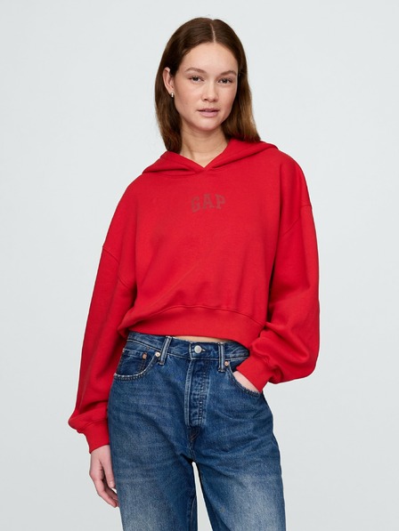 GAP Mikina s kapucí Logo Cropped Americana GAP