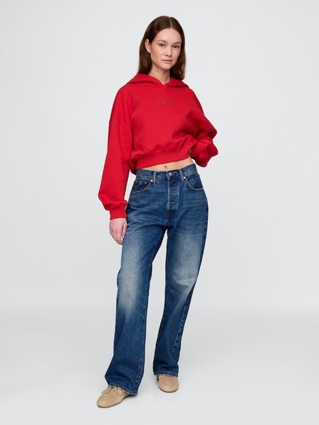 GAP Mikina s kapucí Logo Cropped Americana GAP