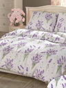 Kvalitex Francouzské prodloužené bavlněné povlečení PROVENCE COLLECTION 240x220, 70x90cm LEVANDULE fialová