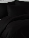 Kvalitex Saténové francouzské povlečení LUXURY COLLECTION 1+2, 200x200, 70x90cm černé