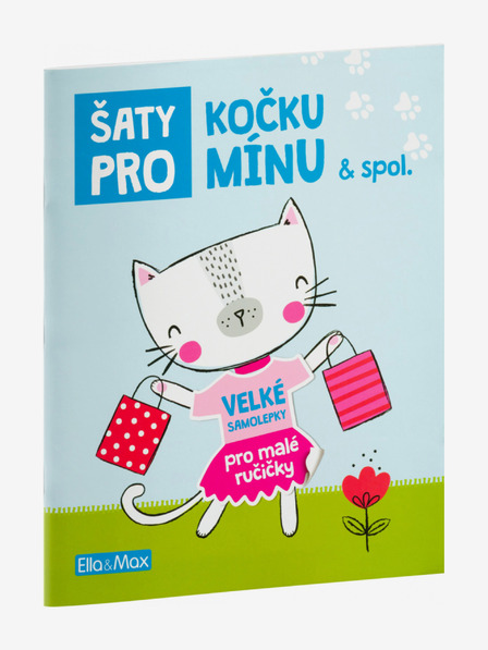 ELLA & MAX Šaty pro KOČKU MÍNU – Kniha samolepek