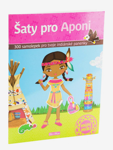 ELLA & MAX Šaty pro Aponi - kniha samolepek