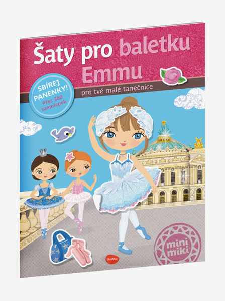 ELLA & MAX Šaty pro baletku EMMU – Kniha samolepek
