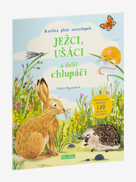 ELLA & MAX JEŽCI, UŠÁCI a další chlupáči – Kniha samolepek