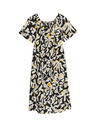 Marks & Spencer Midaxi šaty typu Bardot z čisté bavlny s potiskem Marks & Spencer žlutá