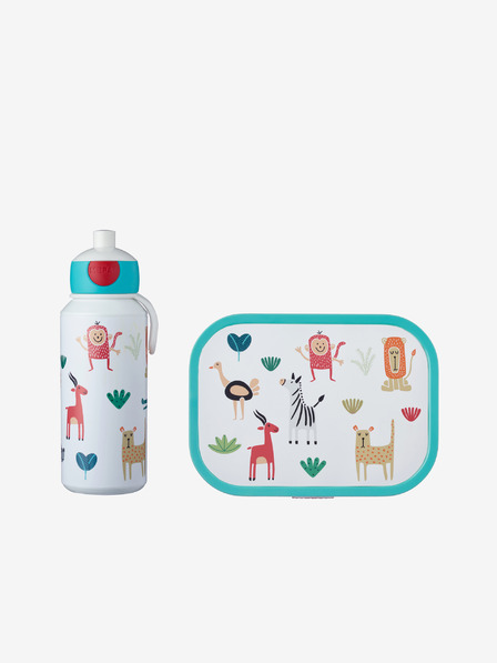 Mepal Modro-bílý svačinový set pro děti Mepal Campus Animal Friends