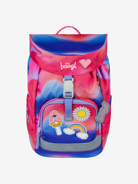 BAAGL  Červený Školní batoh Airy Hippie Baagl