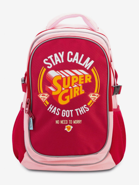 BAAGL  Školní batoh s pončem Supergirl – STAY CALM