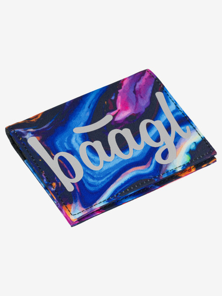 BAAGL  Fialová studentská peněženka Baagl Marble