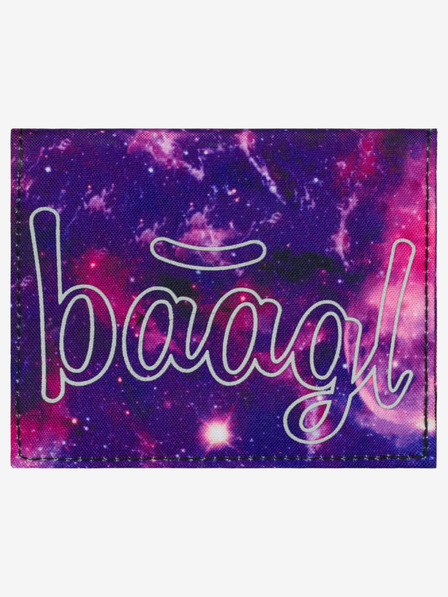 BAAGL  Fialová studentská peněženka Baagl Galaxy
