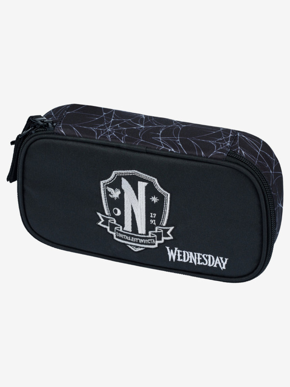 BAAGL  Černý Školní penál etue Wednesday Nevermore Baagl