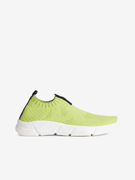 Geox Světle zelené klučičí slip on tenisky Geox