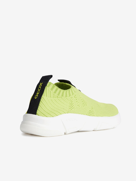 Geox Světle zelené klučičí slip on tenisky Geox