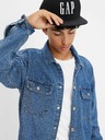 GAP Dětská džínová oversize košile Unisex GAP