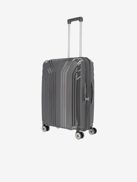 Travelite Cestovní kufr v černé barvě Travelite Elvaa 4w M Black