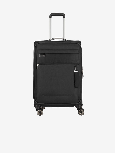 Travelite Černý cestovní kufr Travelite Miigo 4w M Black