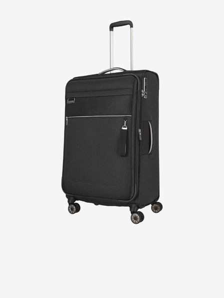 Travelite Černý cestovní kufr Travelite Miigo 4w L Black
