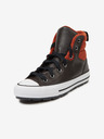 Converse Tmavě hnědé kotníkové tenisky Converse