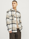 Jack & Jones Béžová pánská svrchní košile Jack & Jones