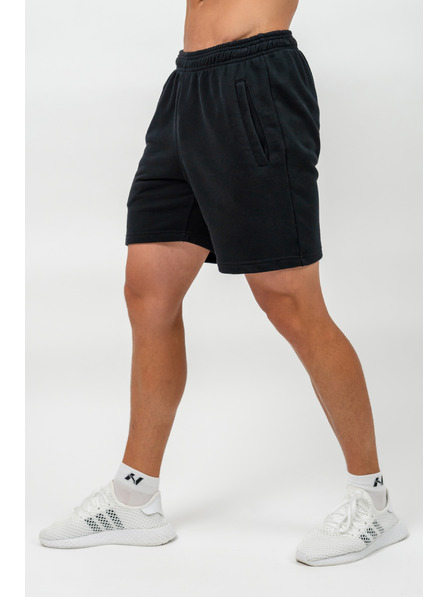 Nebbia Teplákové Relaxed-Fit Kraťasy MAXIMUM 336 M,black