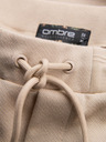 Ombre Clothing Pánské bavlněné teplákové šortky BASIC béžové Ombre Clothing