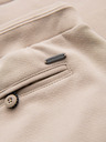 Ombre Clothing Pánské bavlněné teplákové šortky BASIC béžové Ombre Clothing