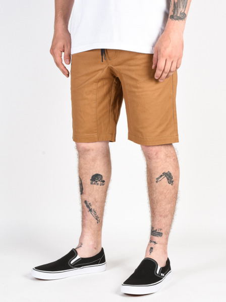 Element Element ALTONA BRONCO BROWN plátěné kraťasy pánské - hnědá