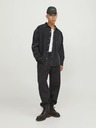 Jack & Jones Tmavě šedá pánská svrchní džínová košile Jack & Jones Santorini