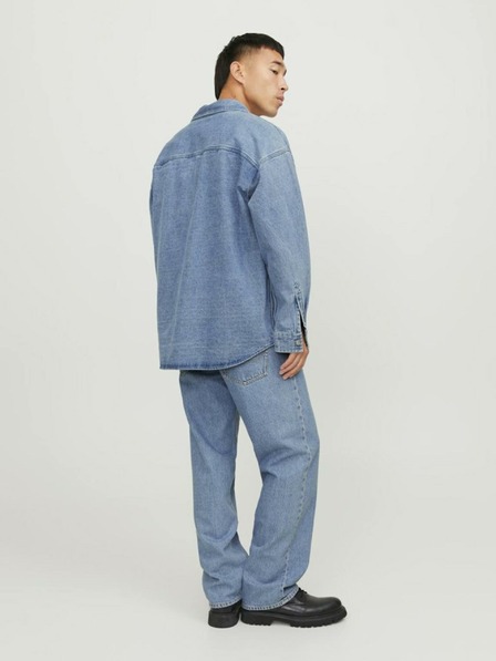 Jack & Jones Modrá pánská svrchní džínová košile Jack & Jones Santorini