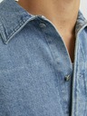 Jack & Jones Modrá pánská svrchní džínová košile Jack & Jones Santorini