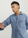 Jack & Jones Modrá pánská svrchní džínová košile Jack & Jones Santorini