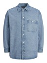 Jack & Jones Modrá pánská svrchní džínová košile Jack & Jones Santorini