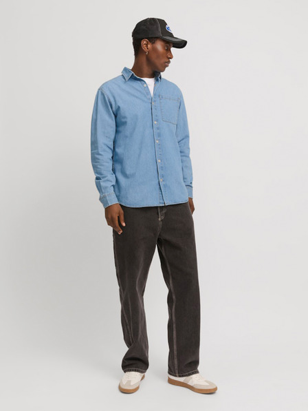 Jack & Jones Modrá pánská džínová košile Jack & Jones Creek