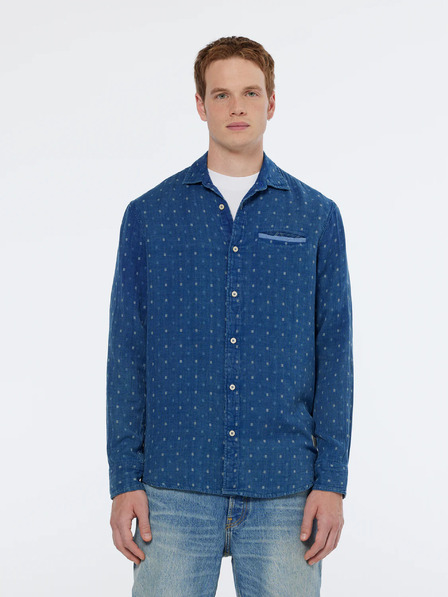 Scotch & Soda Modrá pánská džínová košile Scotch & Soda