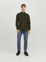 Jack & Jones Khaki pánská manšestrová košile Jack & Jones