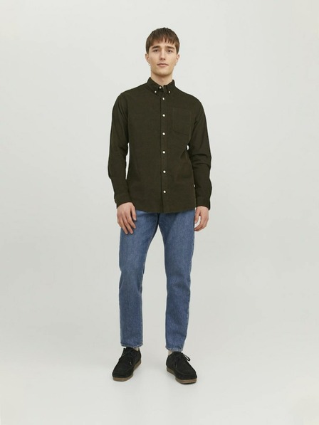 Jack & Jones Khaki pánská manšestrová košile Jack & Jones