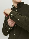 Jack & Jones Khaki pánská manšestrová košile Jack & Jones