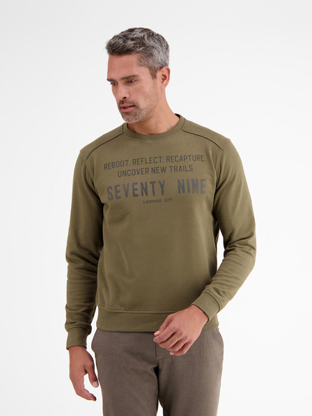 LERROS Khaki pánská mikina LERROS