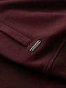 Ombre Clothing Pánská strukturovaná pletená mikina s límečkem - grafitová melanž V1 OM-SSNZ-0149 Ombre Clothing