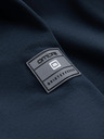 Ombre Clothing Pánská strukturovaná pletená mikina s límečkem - grafitová melanž V1 OM-SSNZ-0149 Ombre Clothing